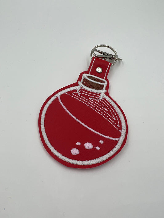 Red Potion Bottle Keychain