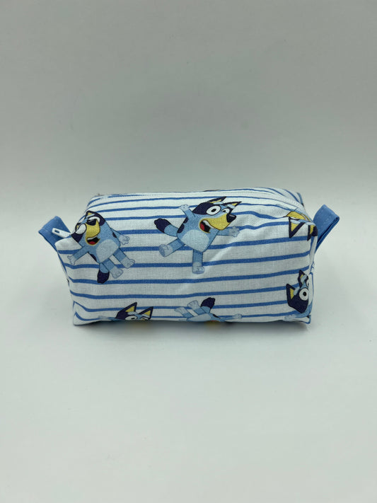 Striped Bluey Square Zip Bag