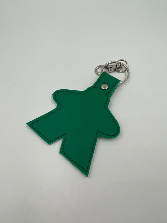 Green Meeple Keychain