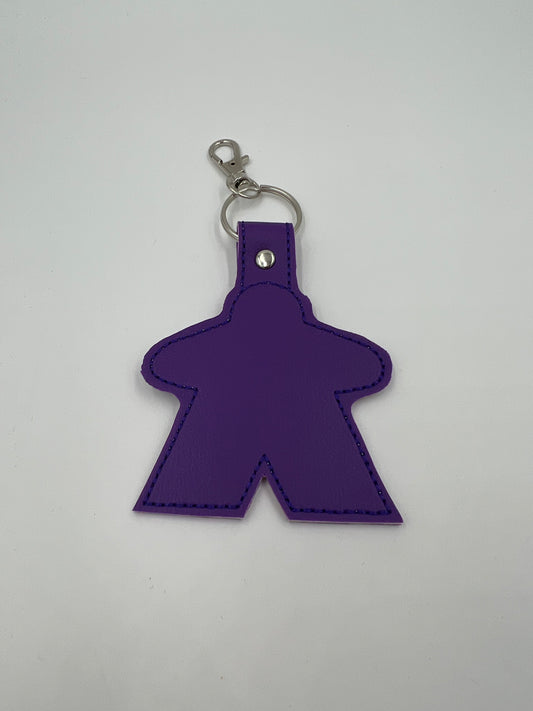 Purple Meeple Keychain