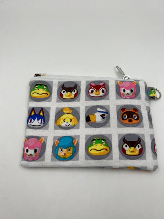 Friendly Animals Flat Zip Bag