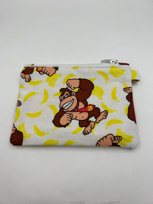 Kong & Banana Flat Zip Bag