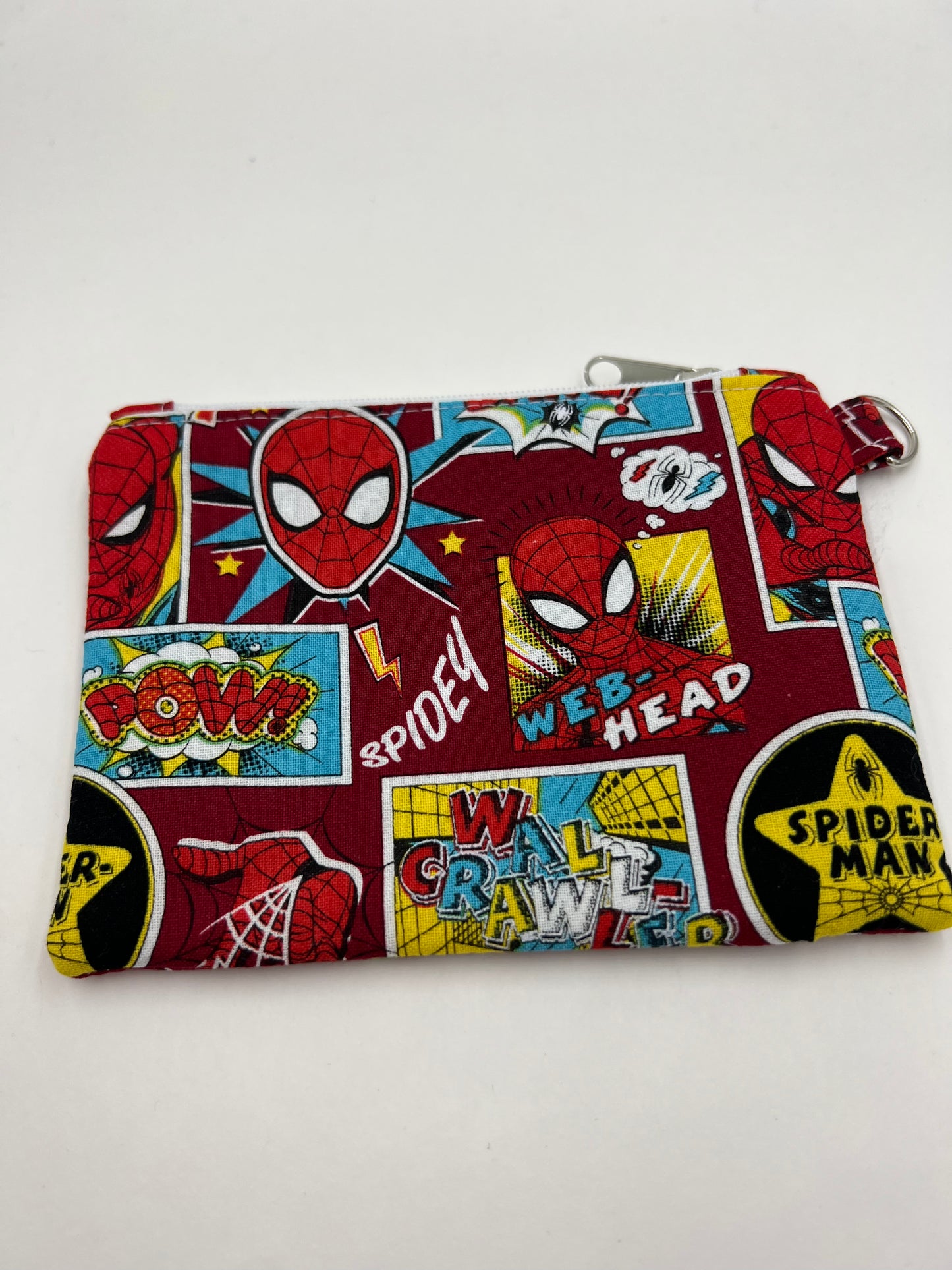 Spider Comic Flat Zip Bag