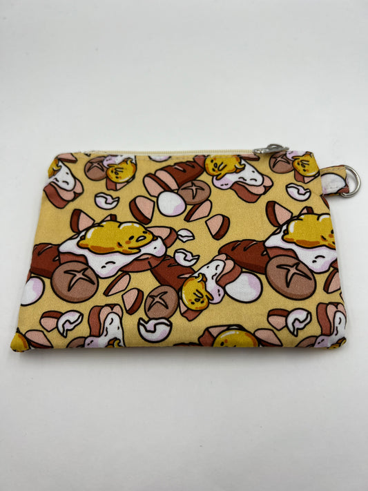 Lazy Egg Flat Zip Bag