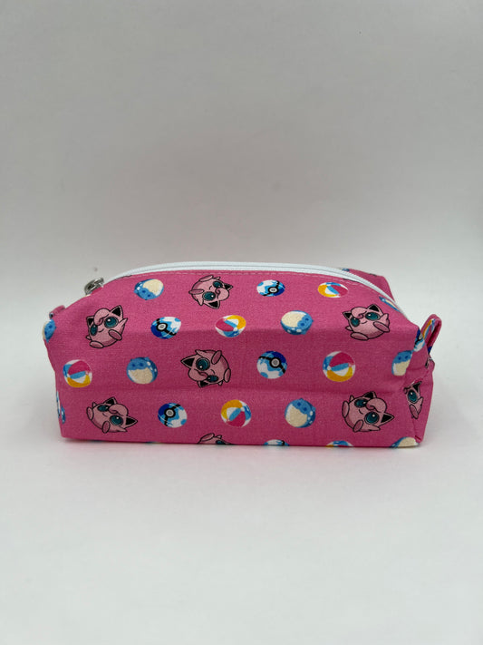 Pink Pocket Monster Small Square Zip Bag