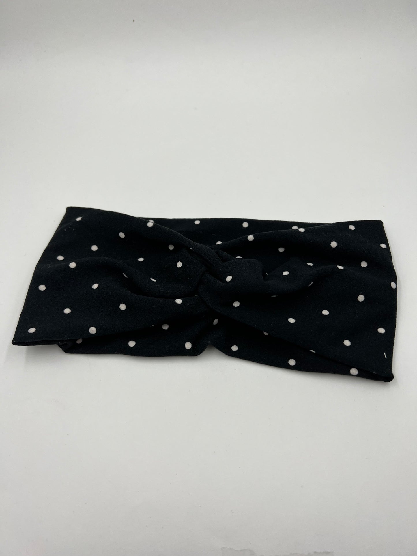 Black & White Polkadot Headband