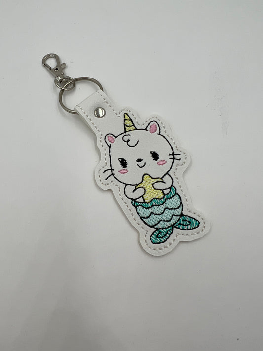 Mermaid Cat Keychain