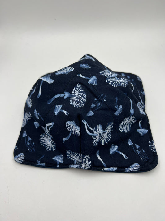 Navy Mushroom Bowl Cozy