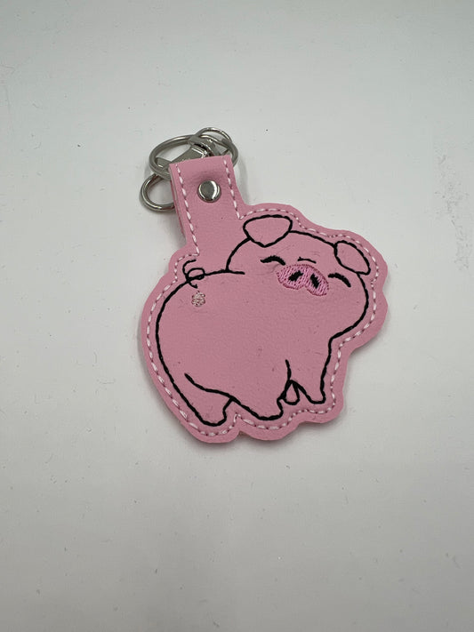 Cheeky Pig Vinyl Keychain