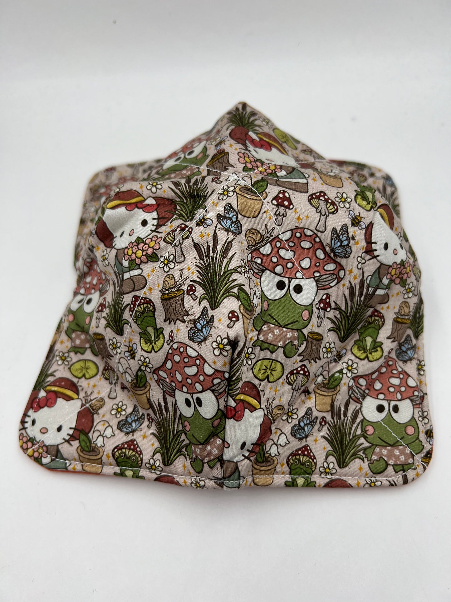 Kitty & Frog Mushroom Bowl Cozy