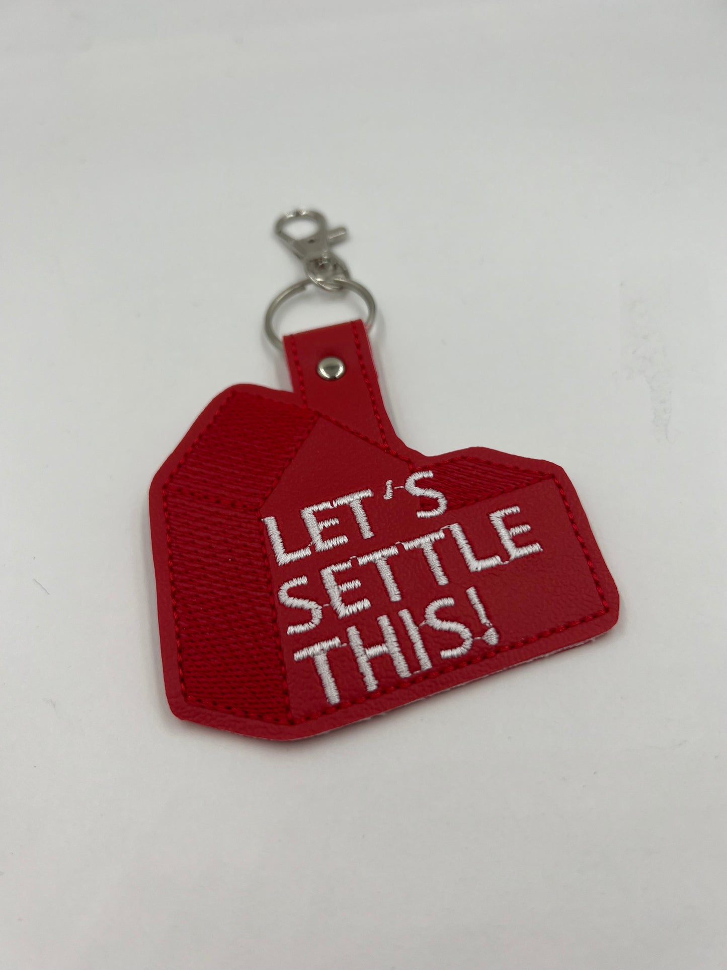Let’s Settle This Keychain