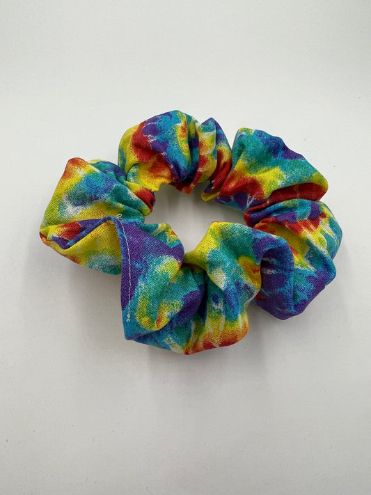 Rainbow Tie Dye Scrunchie