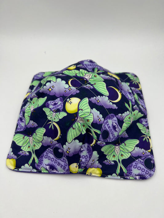 Purple & Green Moth Bowl Cozy