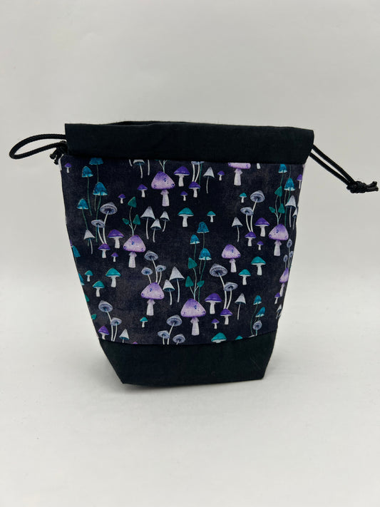 Purple & Blue Mushroom Small Bag