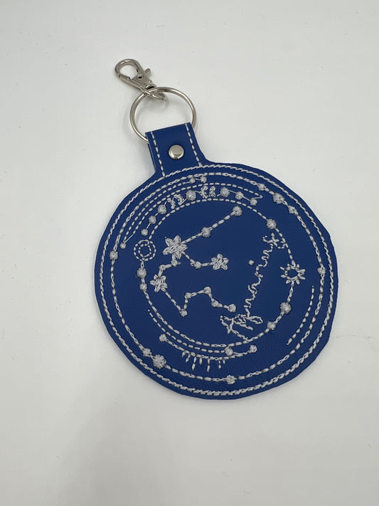 Aquarius Keychain (Blue)