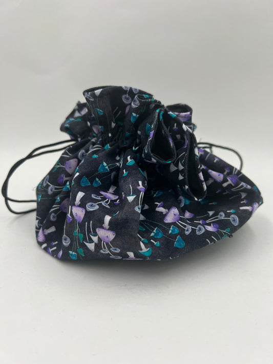 Purple & Blue Mushroom Large Bag