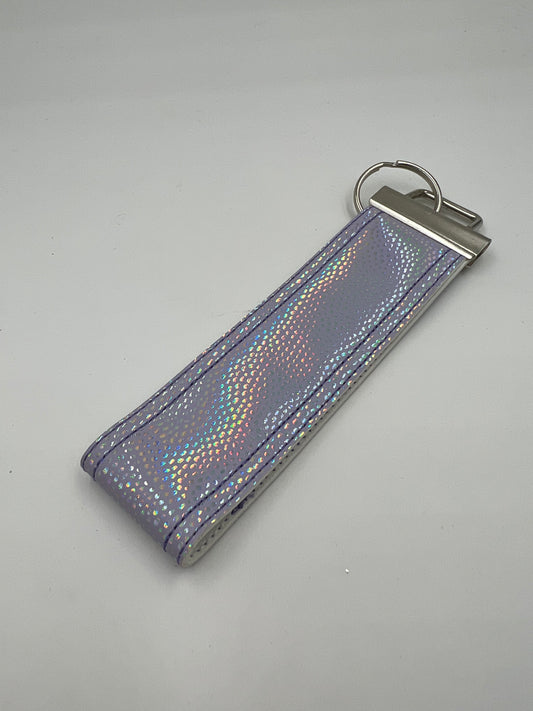 Purple Holo Spots Wristlet