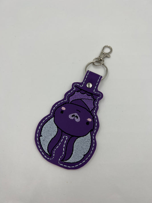 Purple Bat Keychain