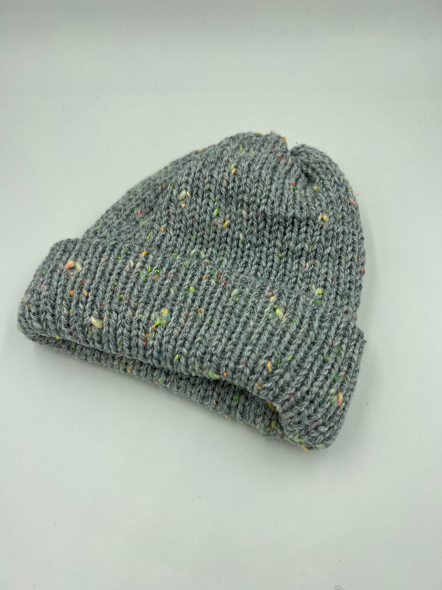 Mini Pastel Grey Knit Hat