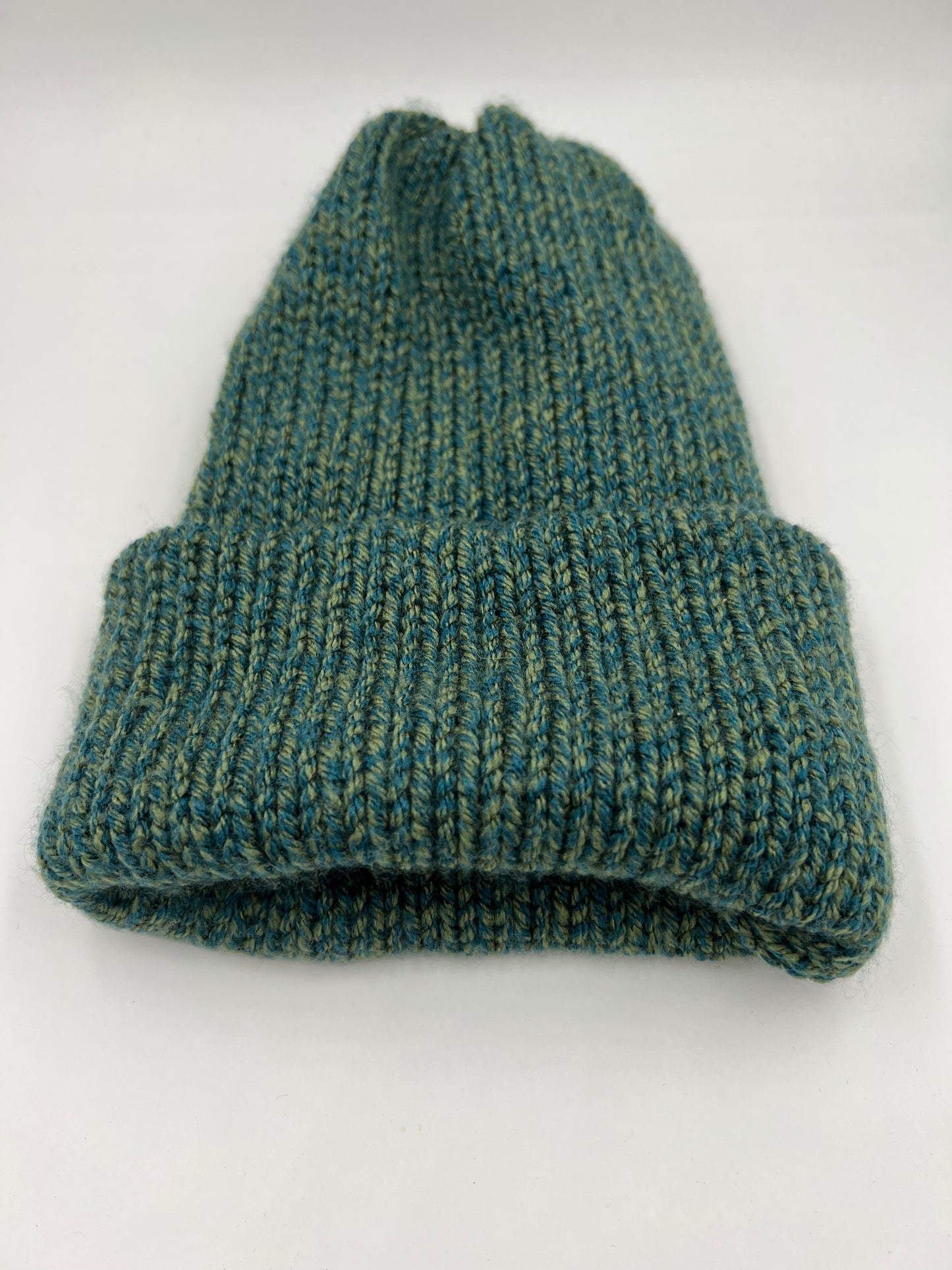 Green & Blue Knit Hat