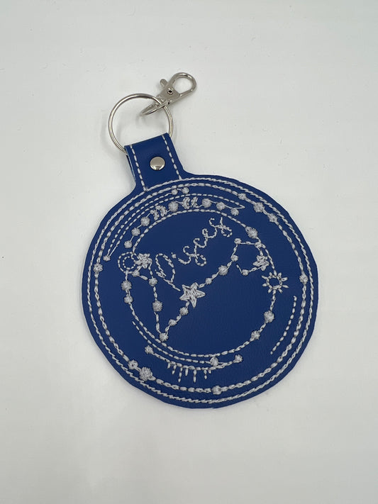 Pisces Keychain (Blue)