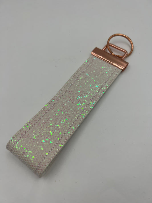 Rose Gold Glitter Wristlet