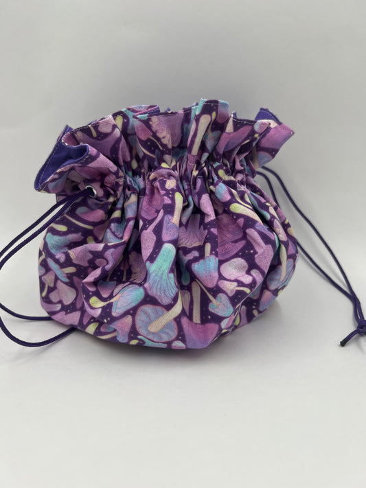 Pastel Purple Mushroom Large Bag